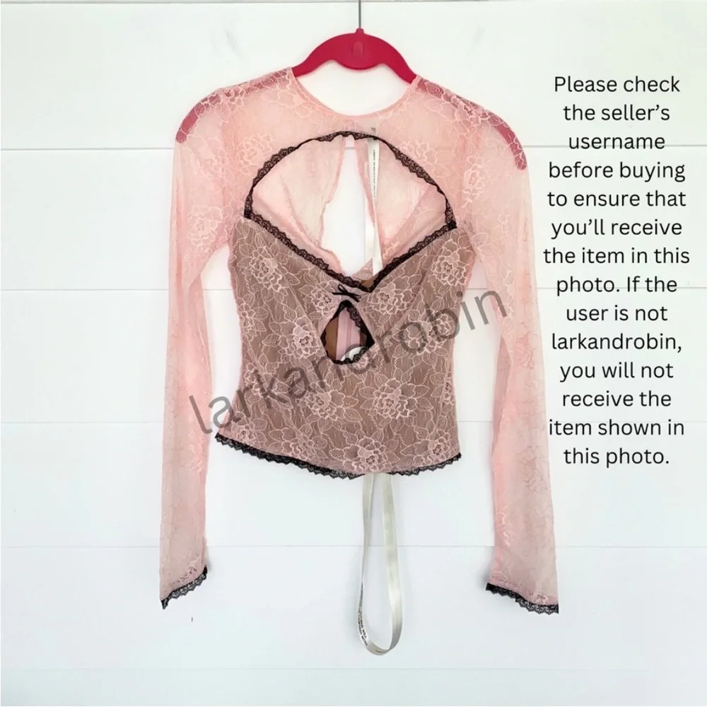 NEW House of CB Mistress Rocks Peony Lace Cutout Top and Skirt Set XS